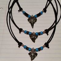 Shark teeth necklaces available custom made with your finds!